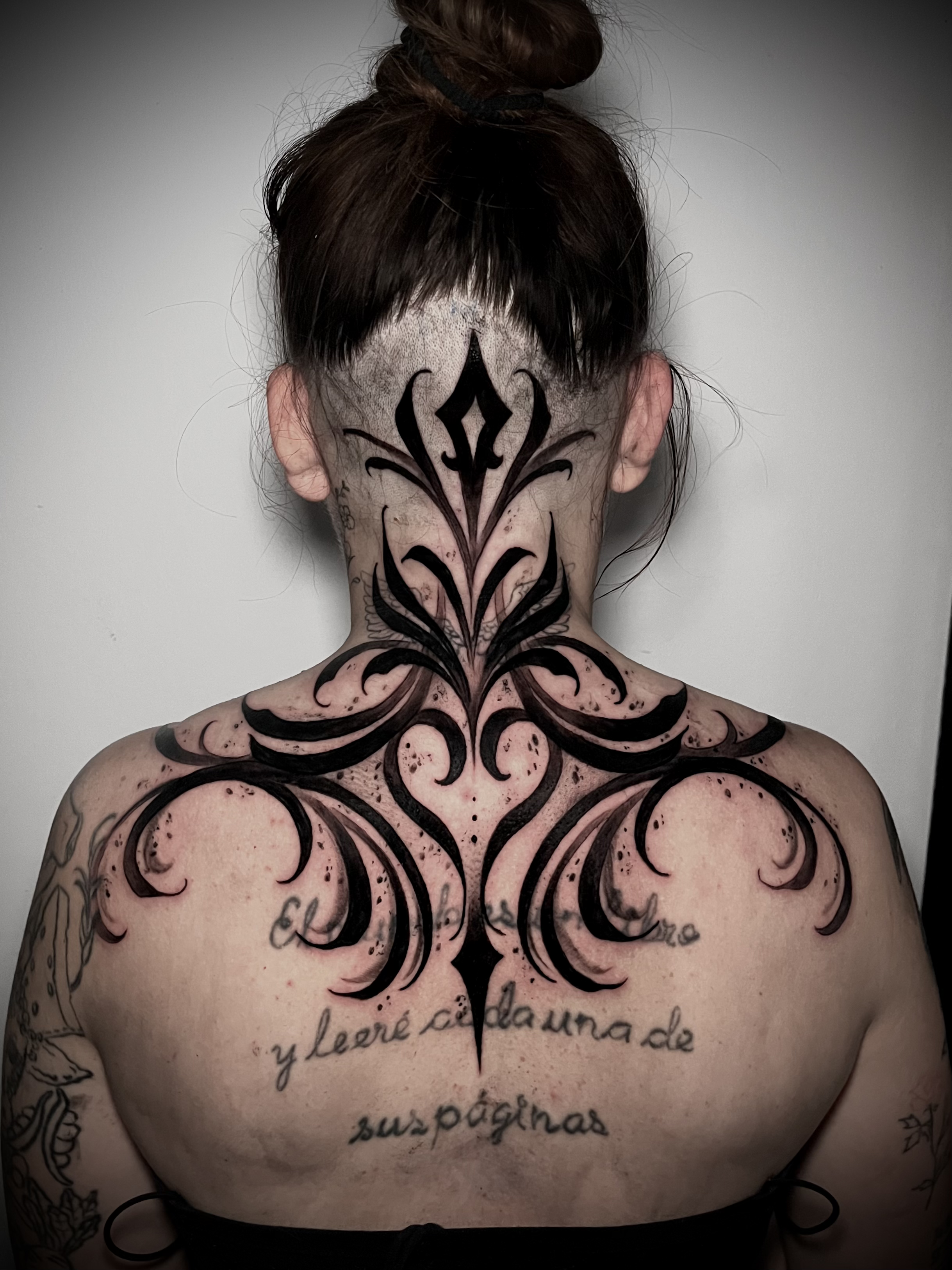 Blackwork animal portrait