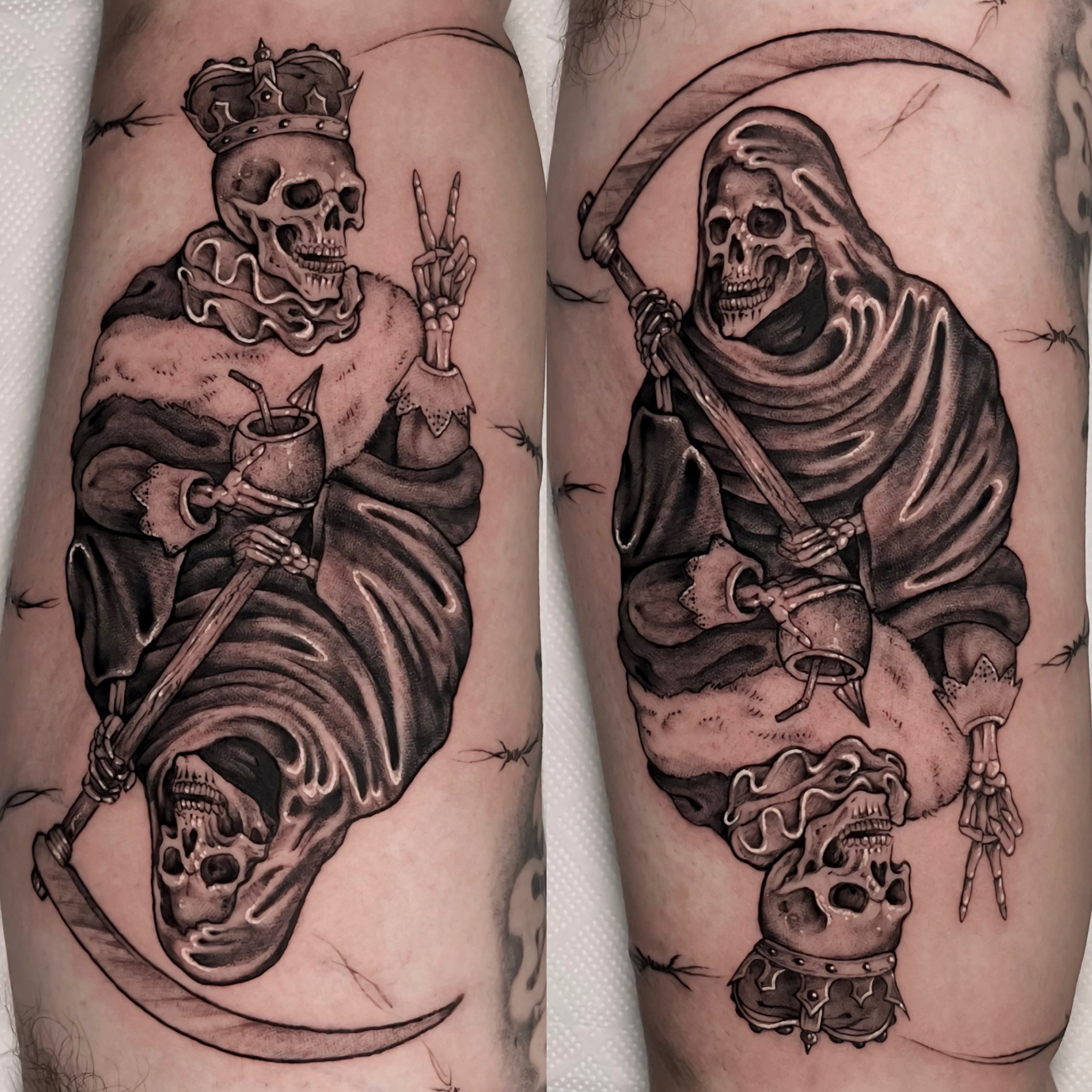 Blackwork delicate rose